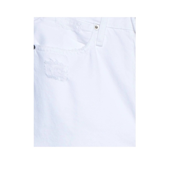 Frame High Rise White Distressed Crop Denim Size 26 - Picture 4 of 4